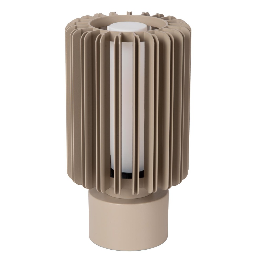 Lucide TafellampLambres Ø 15cm taupe - 45510/01/41